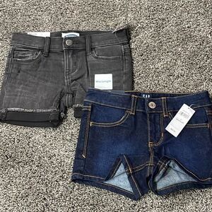 New Girls gap/old navy shorts size 5  $15 for both